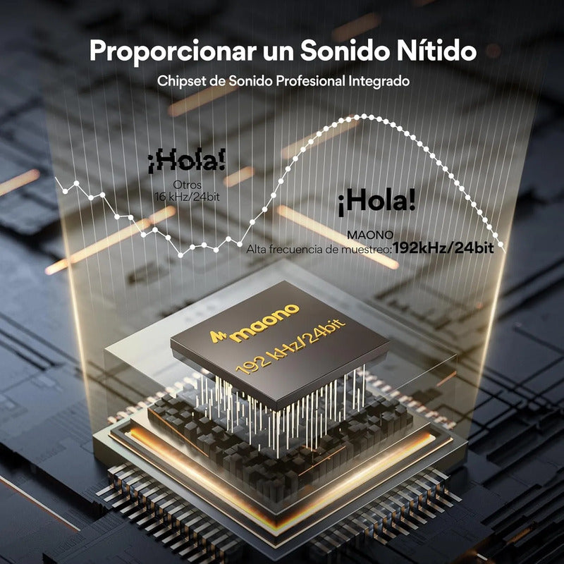 Micrófono Condensador Usb, Eptison 192khz / 24bit Kit Negro