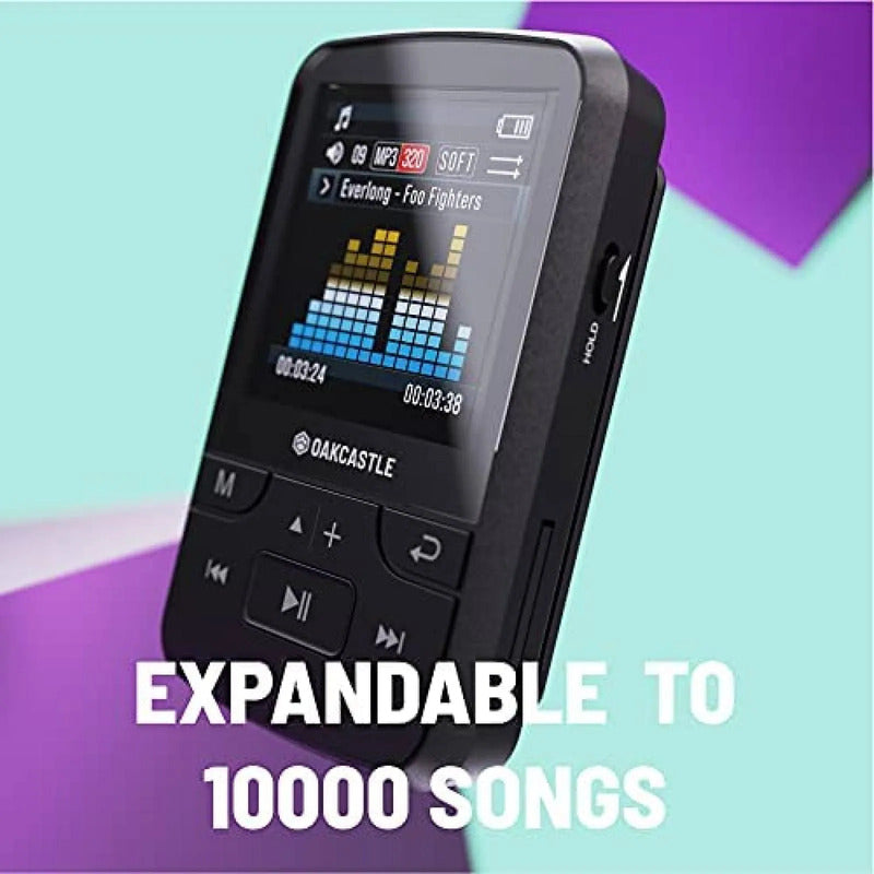 Reproductor Mp3 Oakcastle Mp200 De 16gb Bluetooth Negro Negro