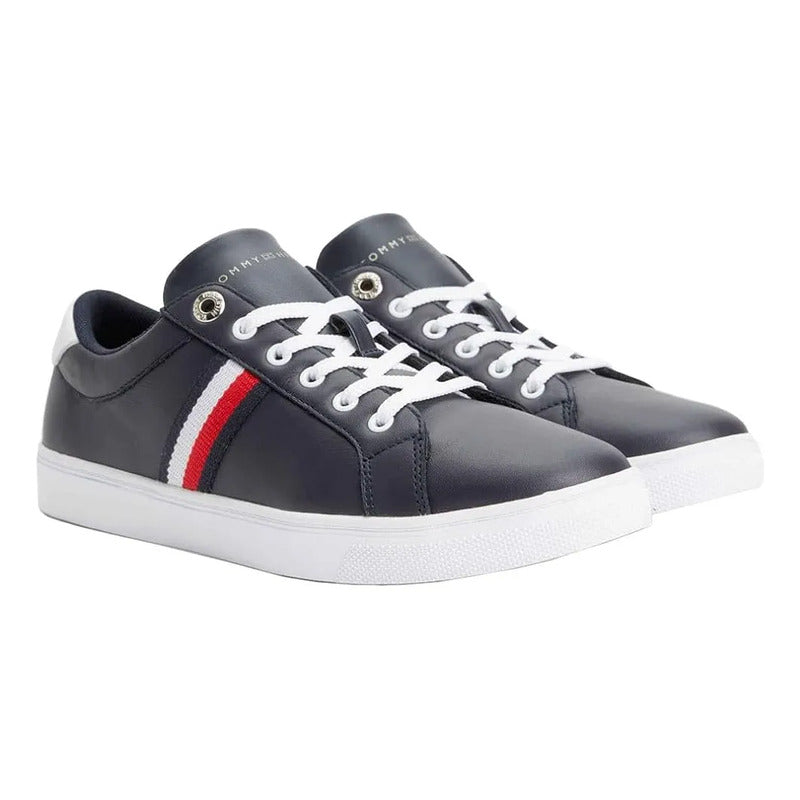 Tenis Tommy Hilfiger Essential Webbing Cupsole Negro Lisa 8.5 Us