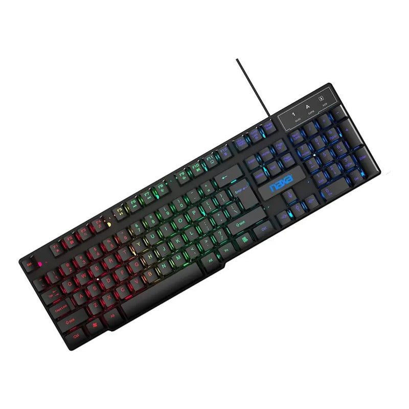 Teclado Gamer, Mouse, Audidonos Naxa Electronics Ng-5000a Negro