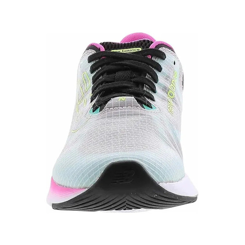Tenis Para Correr New Balance Dynasoft Breaza V1 Gris Con Azul Y Rosa Lisa 7 Us