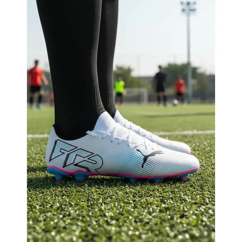Tenis Fútbol Puma Future 7 Play Hombre Blanco 26,5 Mx