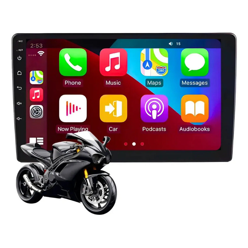 Pantalla Para Moto Knup Carplay/android Auto 5 Pulgadas Negro