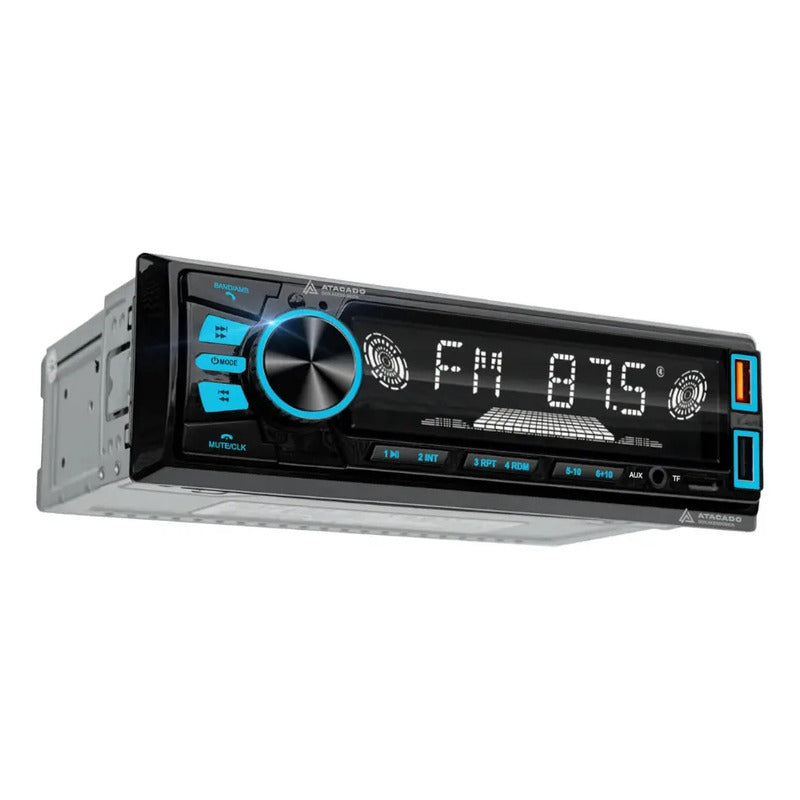 Autoestereo Bluetooth Usb Aux Lelong Le-6843 Multicolor