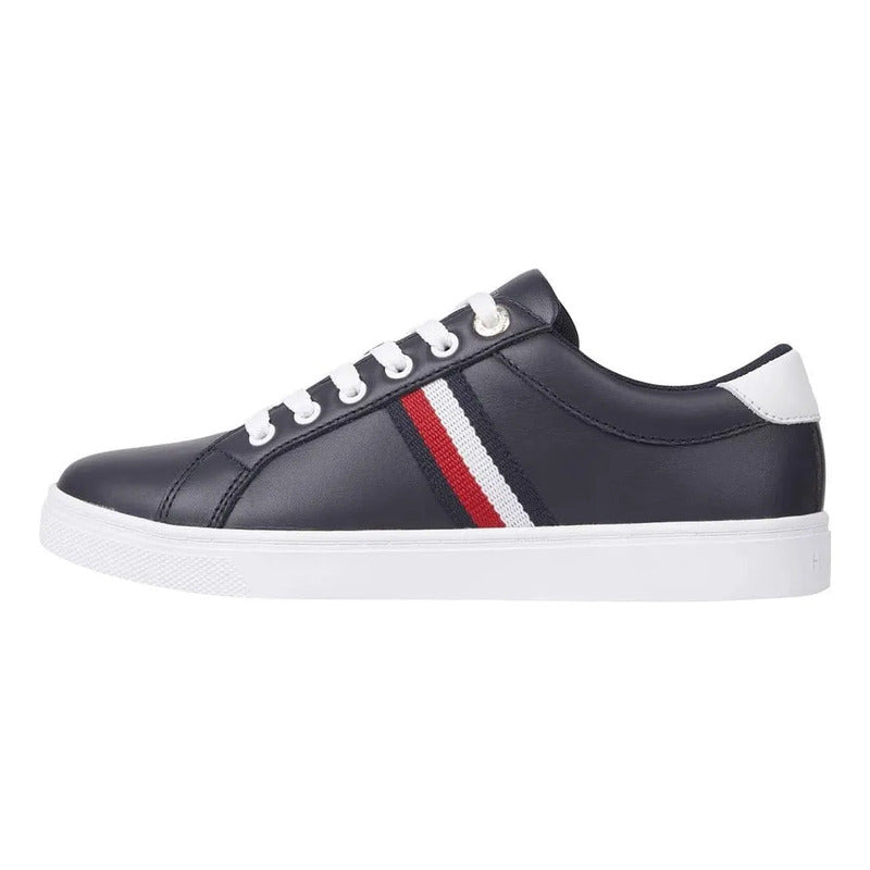 Tenis Tommy Hilfiger Essential Webbing Cupsole Negro Lisa 8.5 Us