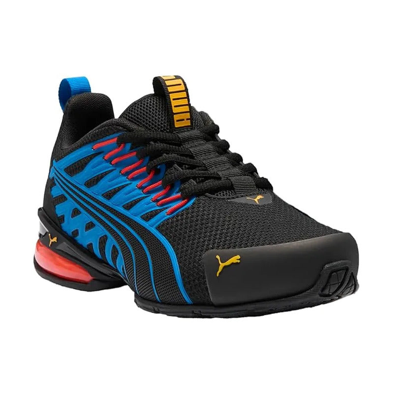 Tenis Deportivos Puma Voltaic Evo Negro Con Azul Lisa 40 Eu