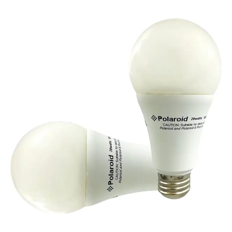 Pack 10 Focos Polaroid Dimeable,  20w= A 100watts Blanco Cálido