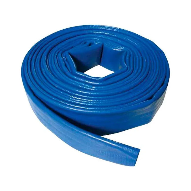 Manguera Plana 3 PuLG. 4 Bar. 50 Mts. Senlei Azul