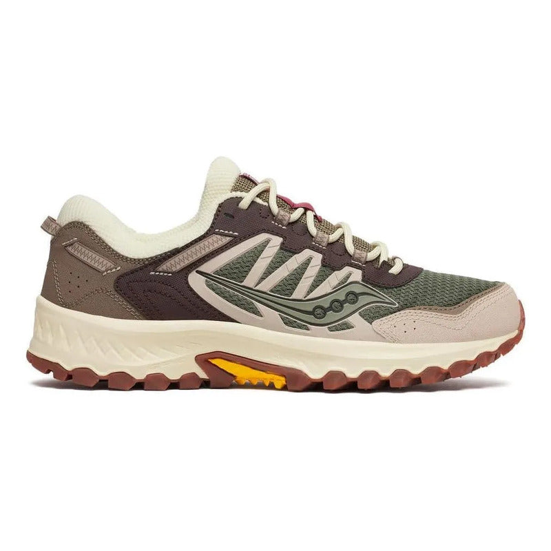 Tenis Saucony Grid Peak Gris Oliva Marrón Olive Brown Lisa 26.5 Mx