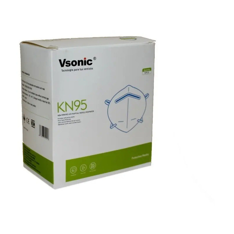 Mascarilla Kn95 Caja Con 10 Pz  Blanco