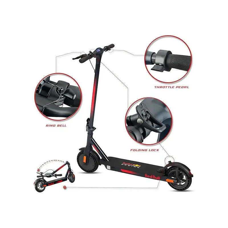 Scooter Eléctrico Red Bull Racing Speed Zoom Negro