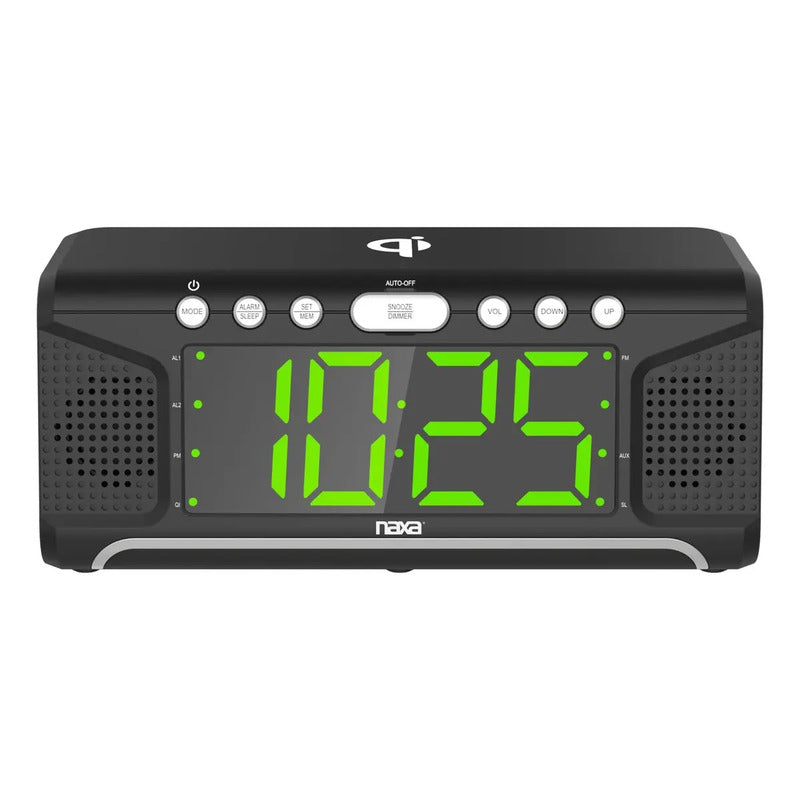 Reloj Despertador Naxa Nrc-190 Digital Negro Bluetooth Negro