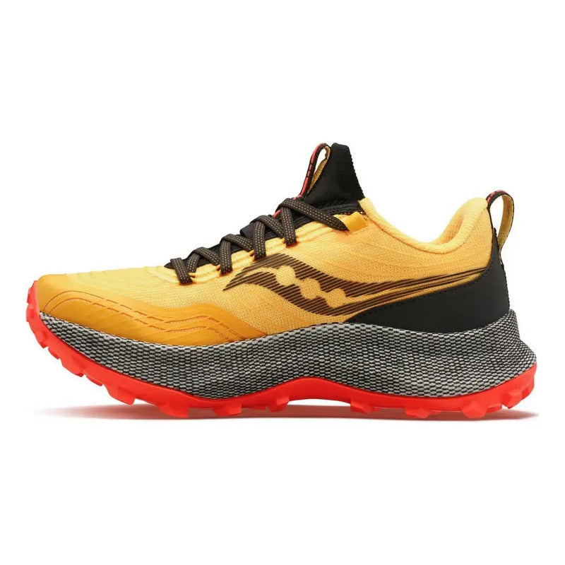 Tenis Saucony Endorphin De Trail Running Naranja Lisa 12 Us