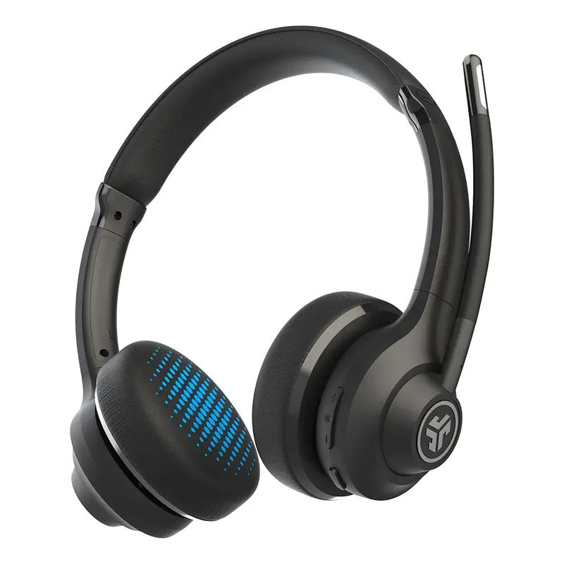 Audífonos Gamer Jlab Gowork + Micrófono Condensador Eptison Negro