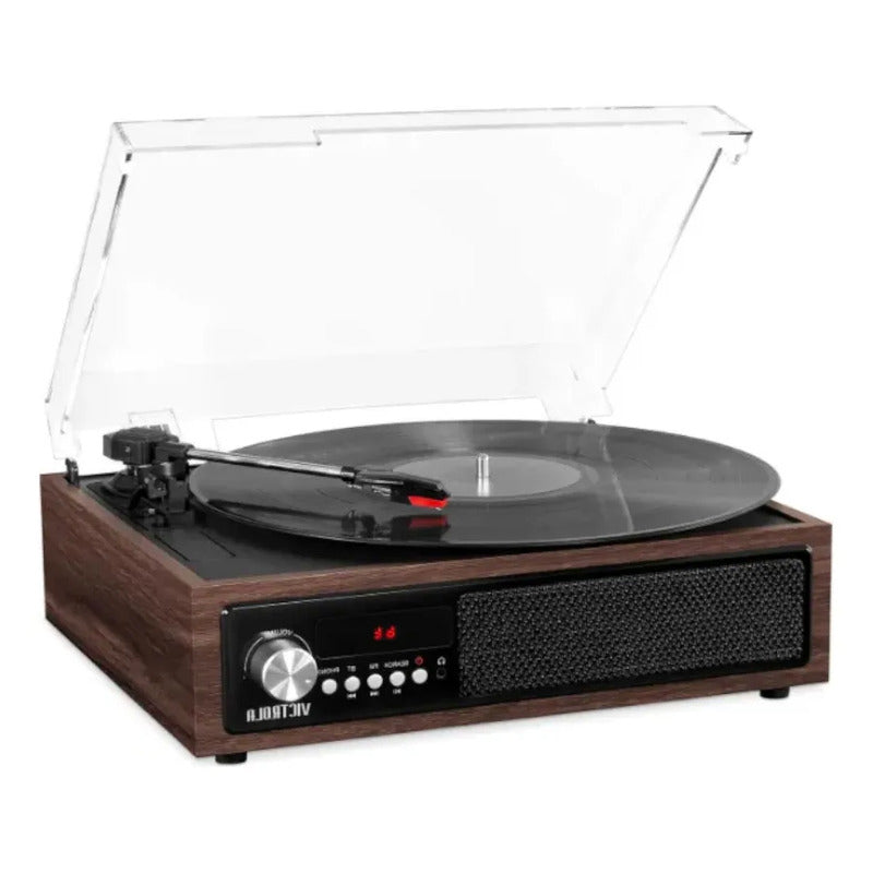 Tocadiscos Bluetooth Victrola Vta-67esp 3 En 1 Marrón