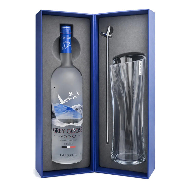 Botella De Vodka Grey Goose 1000ml + Jarra Agitador De Regal