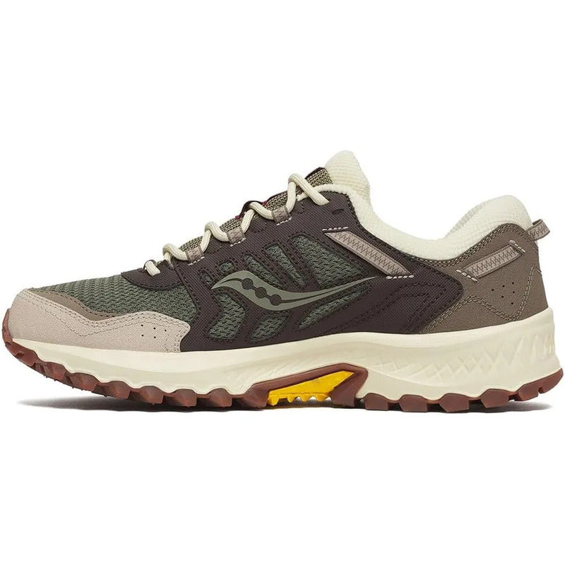 Tenis Saucony Grid Peak Gris Oliva Marrón Olive Brown Lisa 26.5 Mx