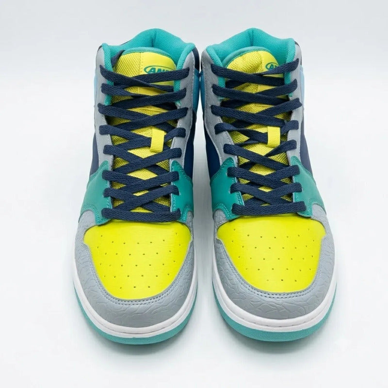 Tenis And1 Slam Mid Tpr Azul Con Verde Y Blanco Lisa 11 Us