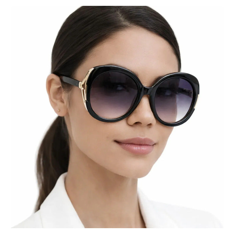 Gafas De Sol Sean John Sjs2032 Para Dama- Sin Estuche Océano Negro Gris Oscuro