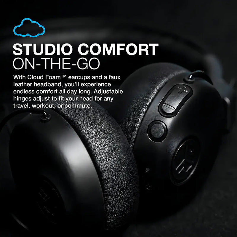 Audífonos Diadema On-ear Jlab Studio Wireless Bluetooth Negro 30hrs