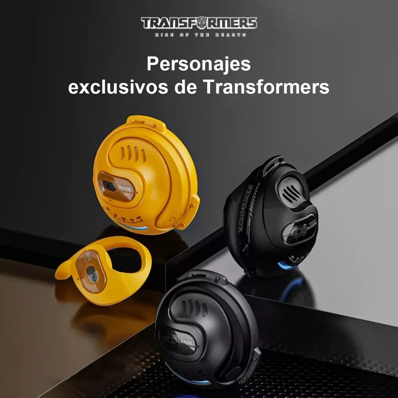 Auricular Bluetooth Inalámbrico Transformers Tf-t07 Color Amarillo