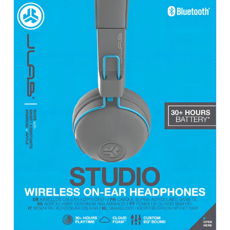 Audífonos Bluetooth Modelo Studio Wireless On-ear - Jlab Gris