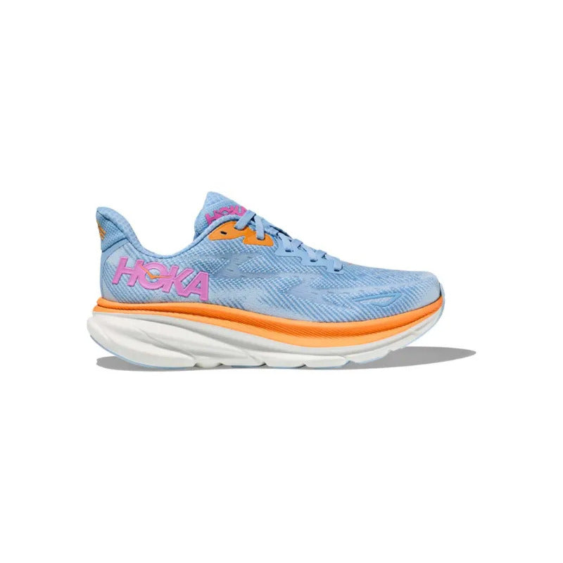 Tenis Hoka Clifton 9 Amortiguación Máxima Confortables Celeste Lisa 5.5 Us