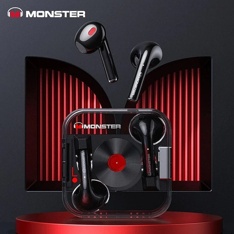 Monster Xkt01 Auriculares Intrauditivos Inalámbricos Bluetooth Gaming Sports Bluetooth 5.2, Negro