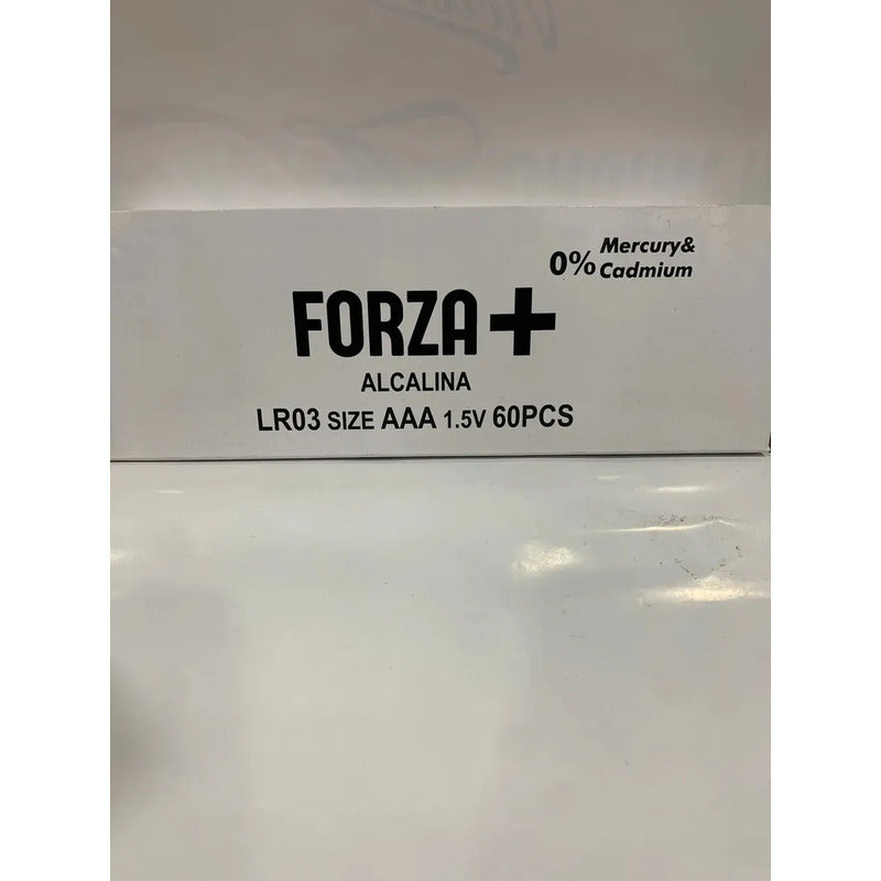 Paquete Con 60 Pilas Aa Alcalinas Forza+ 1.5v Larga Duración
