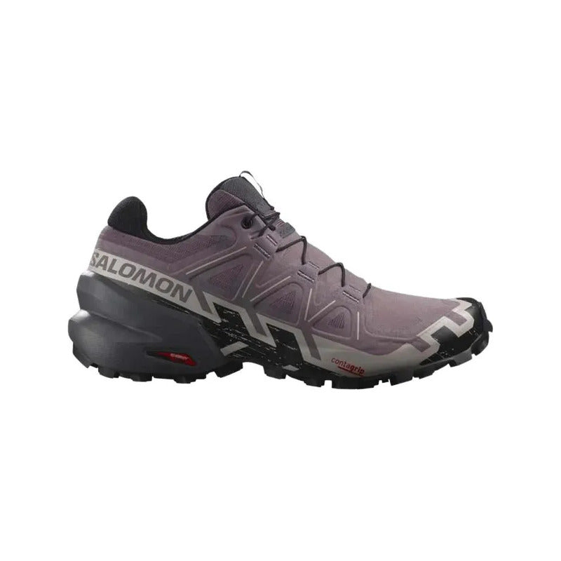 Tenis Salomon Speedcross 6 Para Mujer Moonscape/black/ashes Of Roses 6.5 Mx