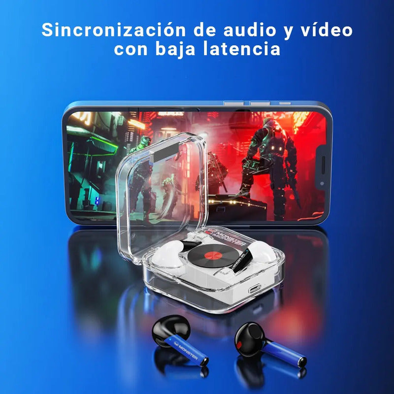 Audifonos Inalambrico Bluetooth 5.2 Monster Airmars Xkt01 Blanco