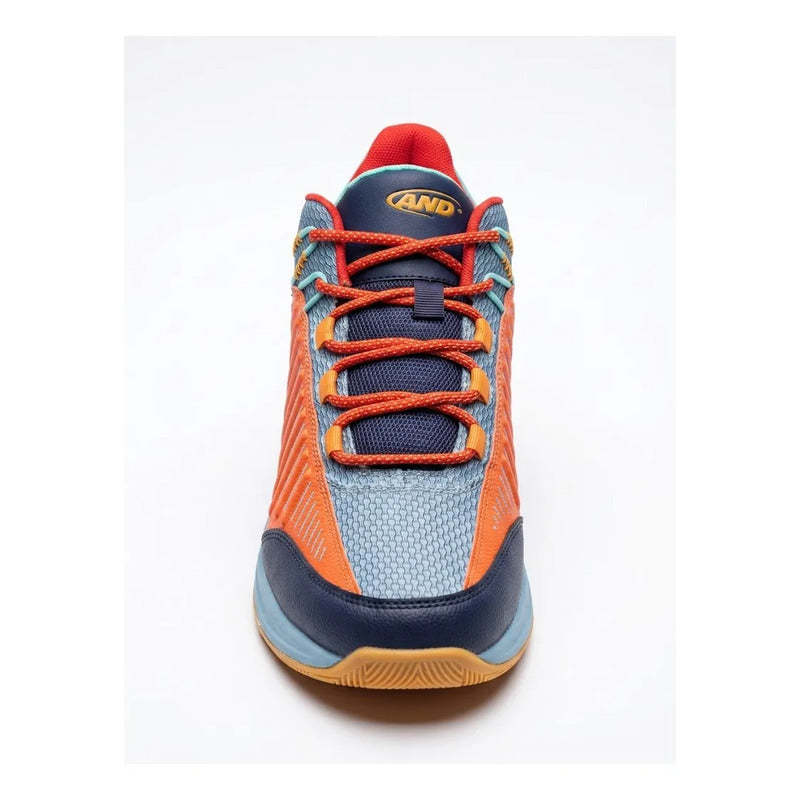 Tenis And1 Explosive T Azul Con Rojo Y Naranja 9.5 Us