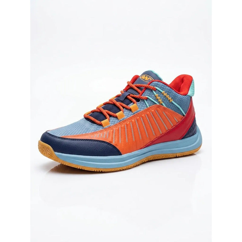 Tenis And1 Explosive T Azul Con Rojo Y Naranja 9.5 Us