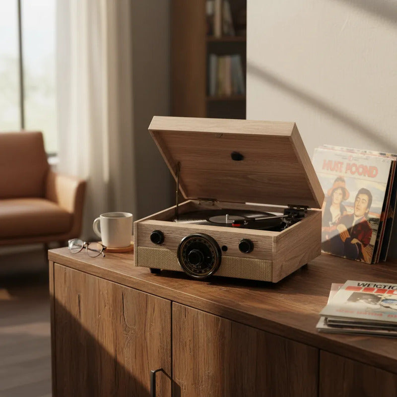 Tocadiscos Bluetooth Victrola Cambridge 4-en-1 Vta-245b Arena