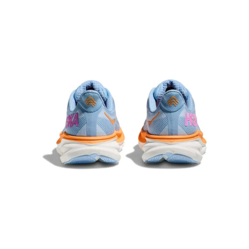 Tenis Hoka Clifton 9 Amortiguación Máxima Confortables Celeste Lisa 5.5 Us