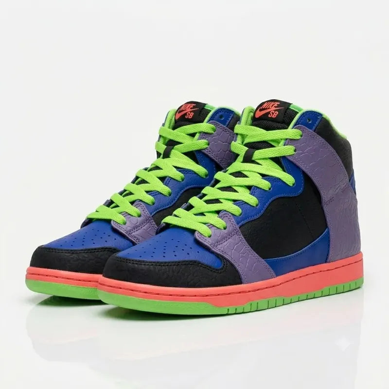 Tenis And1 Slam Mid Tpr Morado Con Azul Y Negro Lisa 9.5 Us