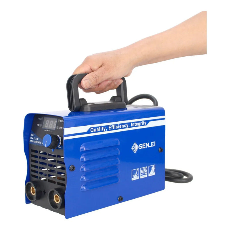Soldadora Inversora 300 A Mma-300 Senlei Mini Azul
