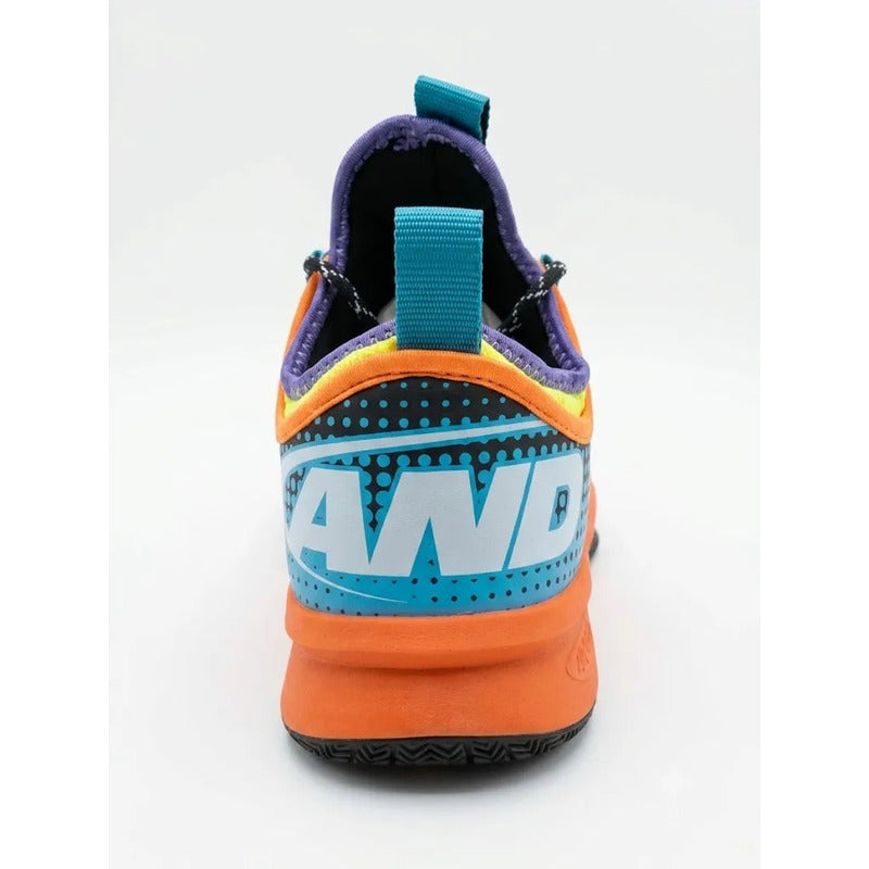 Tenis And1 Charge Tpr Azul Con Naranja Azul Con Naranja Lisa 9.5 Us