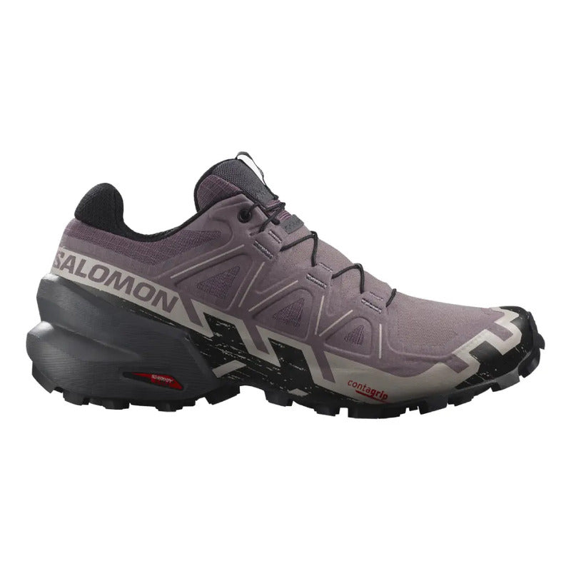 Salomon Speedcross 6 Mujer Adultos Moonscape/black/ashes Of Roses 6.5 Mx
