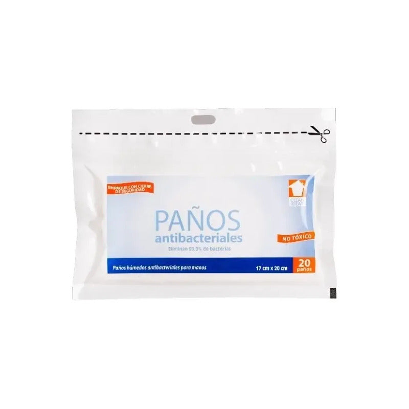 Toallitas Húmedas Antibacteriales 20 Paquetes De 20 Paños