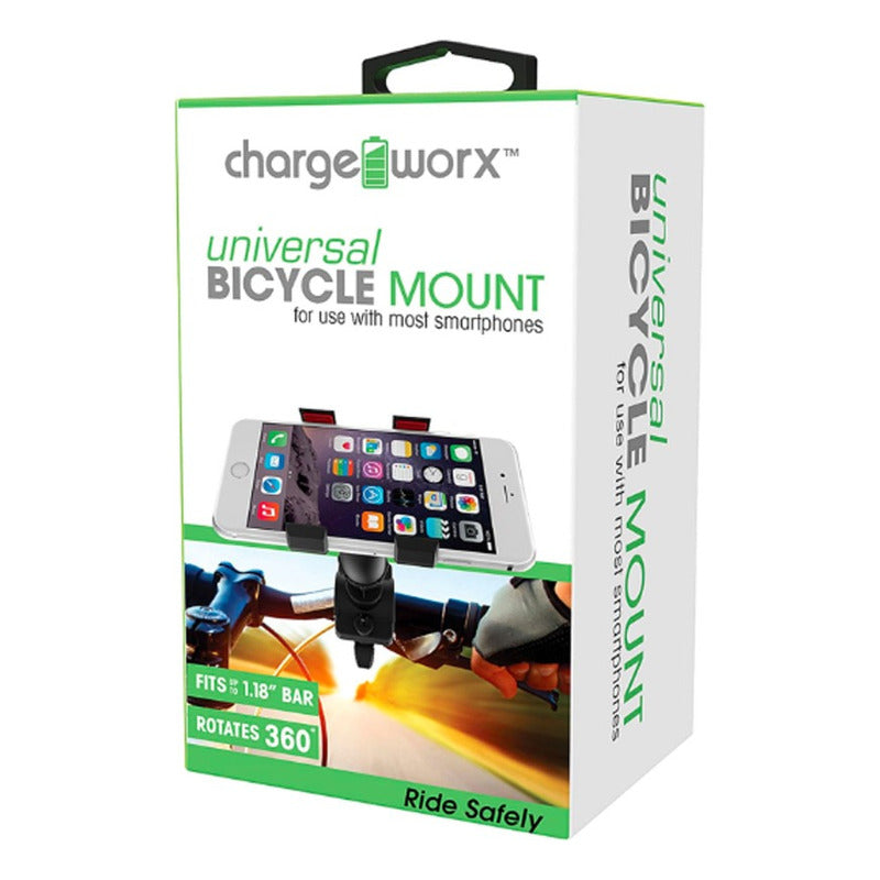 Chargeworx Cx9943bk Bicycle Smartphone Mount Black