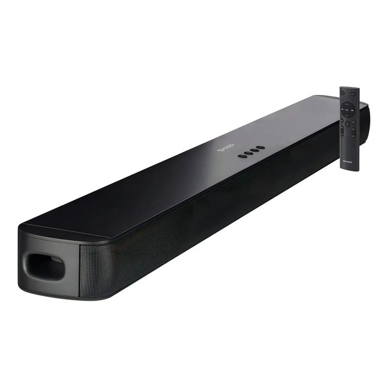 Barra De Sonido Sharp Htsb117 Con Bluetooth Y 2.0 Canales Para Tv Negro