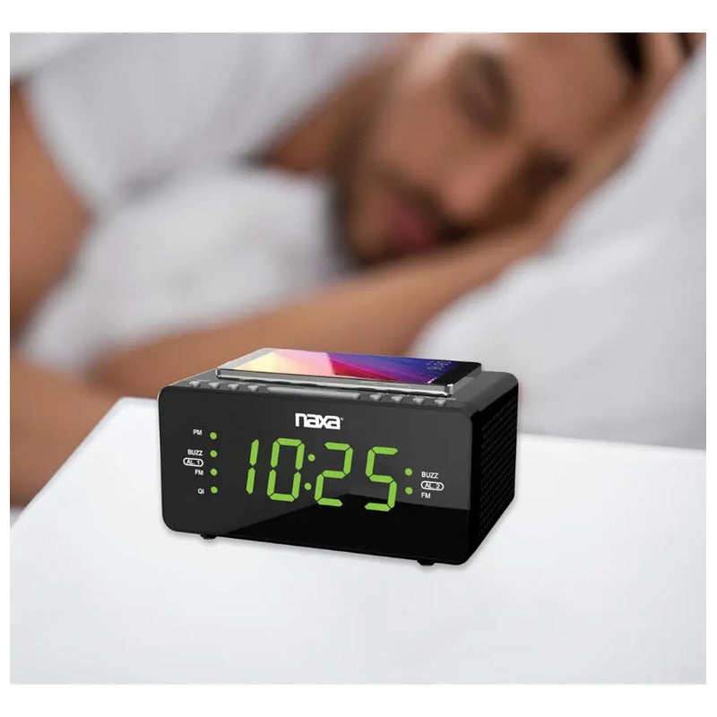 Reloj Despertador Pantalla Led Naxa Electronics Nrc-175 Negro