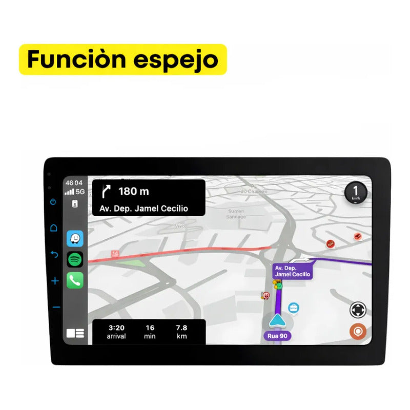 Pantalla Para Moto Knup Carplay/android Auto 5 Pulgadas Negro