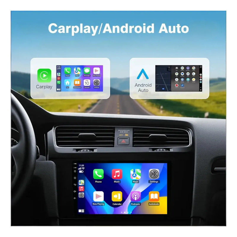 Autoestereo 1din Pantalla 9 Pulgadas Carplay Bluetooth Knup Negro