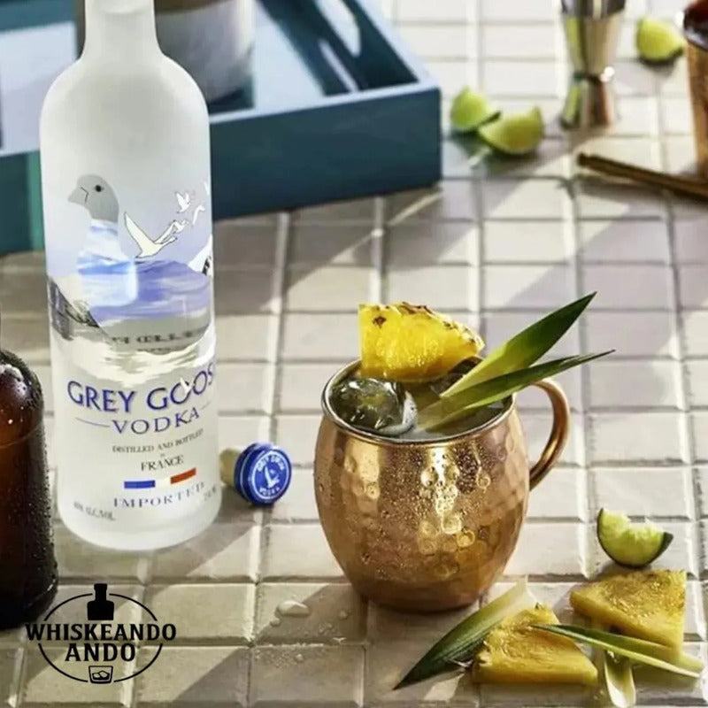 Botella De Vodka Grey Goose 1000ml + Jarra Agitador De Regal