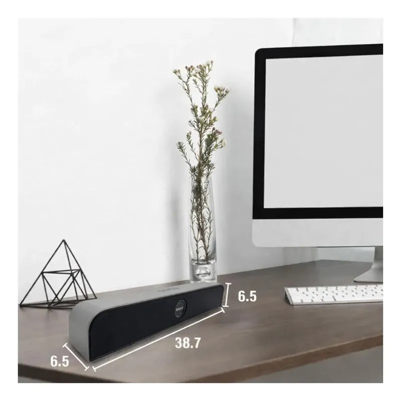 Barra De Sonido Inalámbrica Km214 Home Theater Negro Gris Oscuro