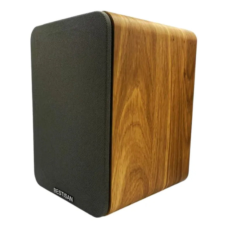 Bocina Bestisan Sr04f Portátil Con Sonido Potente 50w Rms Marrón