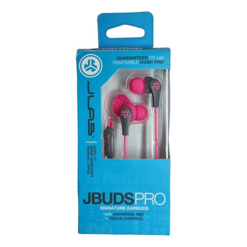 Audífonos Jbuds Pro Con Microfono Marca: Jlab Color Rosa