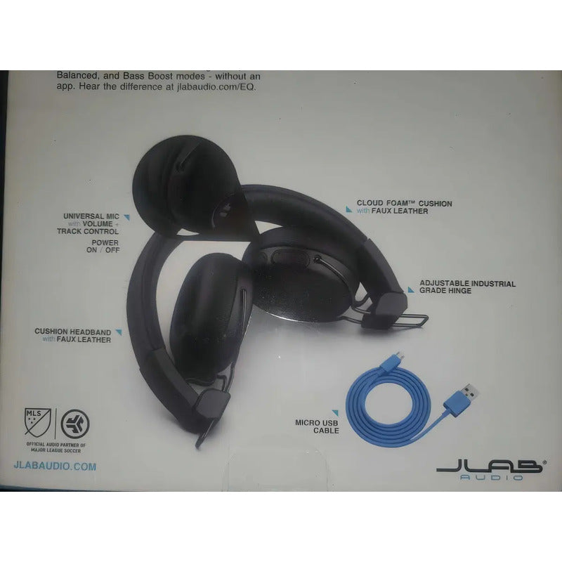 Audífonos Diadema On-ear Jlab Studio Wireless Bluetooth Negro 30hrs